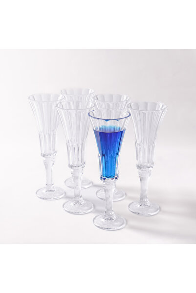 LA MESA 6 قطع من أكواب العصير الطويلة العصرية، 7.7 × 7.7 × 22 سم