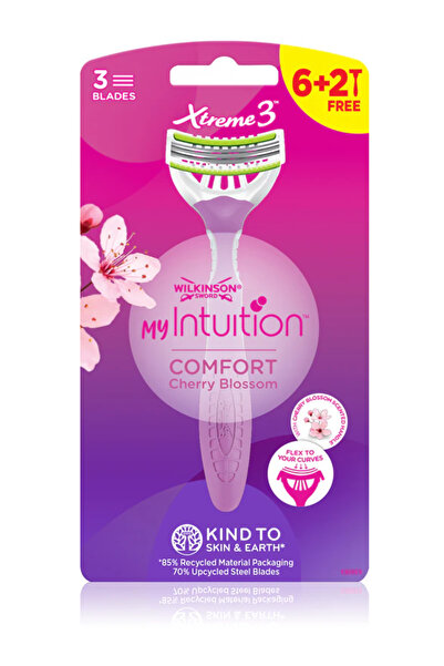 Wilkinson Sword Intuition Comfort Xtreme 3 Women's Razor Blades, 8-Pack