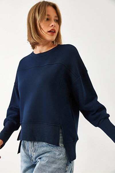 Hiccup Bianco Lucci Oversized Tri-Ply Brushed Sweatshirt