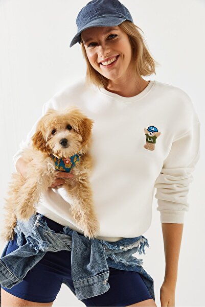 Hiccup Bianco Lucci embroidered sweatshirt