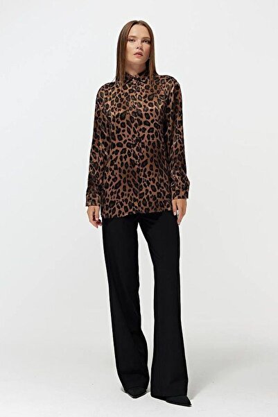 Hiccup Mixray satin shirt with Printed