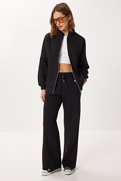 Hiccup Stylish ISTANBUL two-piece set, thick knit, with zip collar