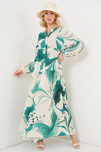 Hiccup Rochie lungă modestă cu model BDART