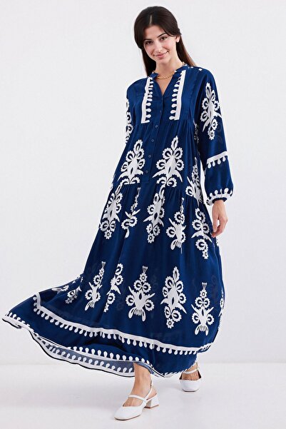 Hiccup فستان ماكسي بياقة على شكل حرف V مبطن من BDART