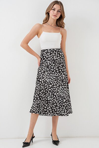 Hiccup Bdart Elastic A-Form Cut Midi Skirt