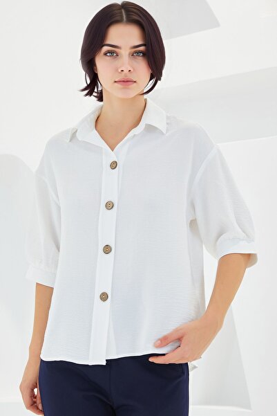 Hiccup Πουκάμισο κρεπ μεγάλου μεγέθους με κλείσιμο με κουμπιά BDART