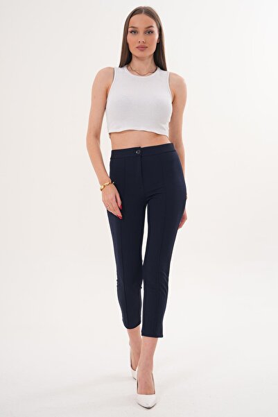 ŞİMAL Дамски панталони с тясна кройка и усукани крачоли 260213 -