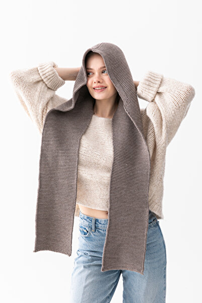Wega Moda Hooded Thick Scarf Balaclava Women — Knitwear Hood Scarf |   Soft T...