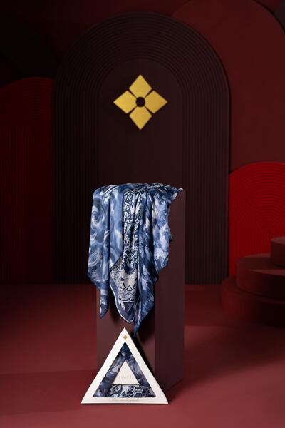 JAWEL Women's Soft Scarf Pack Navy Blue (Mirla-Millas-Capua)