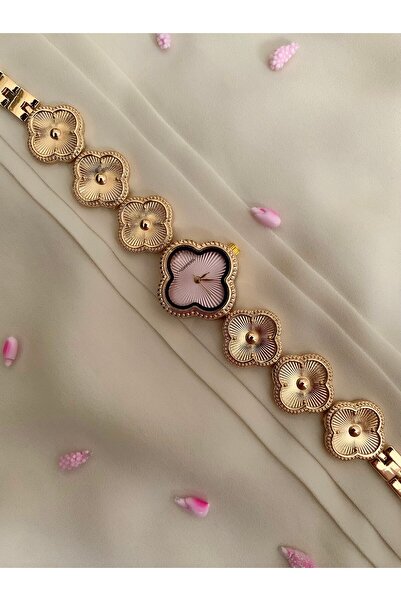 Choppers Yonca Model Design Vintage Gold Women's Watch in Gift Box