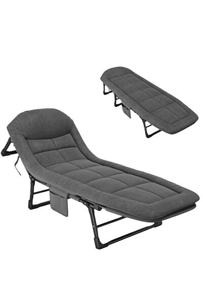 SUNUP SN-24922 Taşınabilir Ayarlanabilir 5 Kademe Sünger Kamp Yatak Şezlong (...
