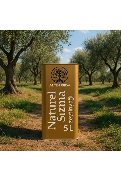 ALTIN GIDA 45 5 Litre Zeytinyağı (Naturel Sızma - Edremit Cinsi - Olgun Hasat)