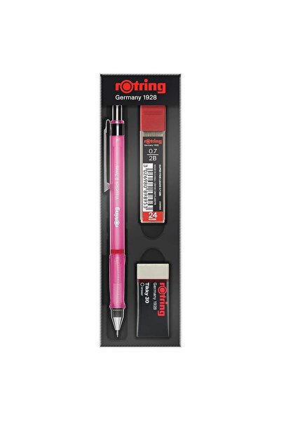 Rotring Okul Seti 0.7 Versatil Kalem + Min + Silgi Pembe