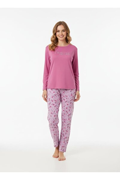 Pemilo Women's 2000-17 Long Sleeve Lycra Pajama Set