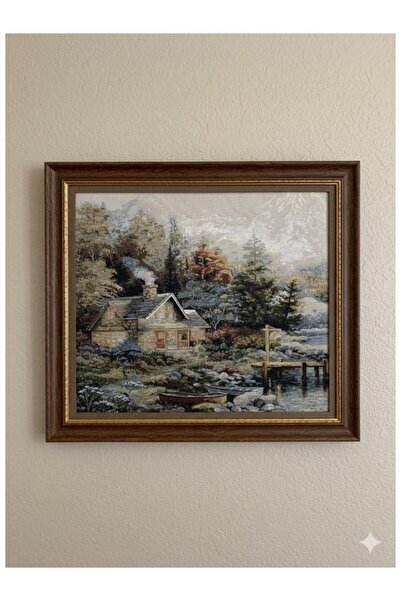 Believe TAŞ EV JAKARLI DOKUMA GOBLEN DEKORATİF ÇERÇEVESİZ PANO TABLO 70*70