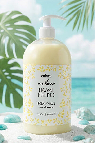 Colyen Skiniya Hawaii Feeling 1 Litre Vücut Losyonu Ferahlatıcı Nem Desteği Sunar