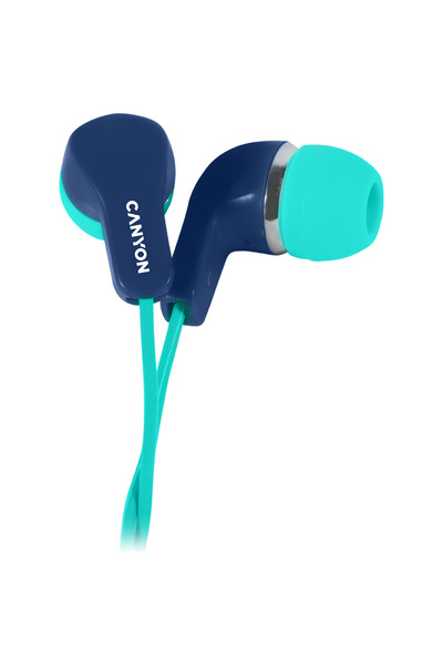 Other CANYON EPM-02 Mic In-Ear Headphones 1.2 m Mini-Jack Cable Blue - Green