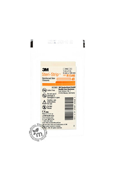 3M Nexcare 3M Sterile Plaster Steri-Strip for Reinforced Skin Closures (6x100...