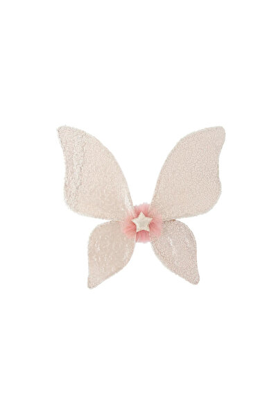 Generic أجنحة جنية مزينة بالترتر، أجنحة أزياء أطفال من أوريليا بتصميم وردة عتيقة