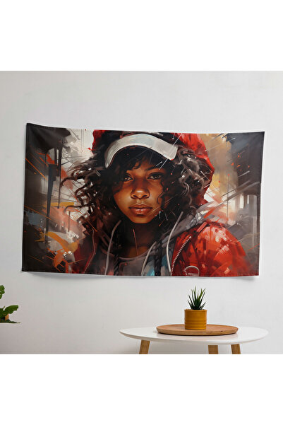 PaintedAnarchy Graffiti Portraits Wall Covering - 100% Cotton Backing, Polyes...