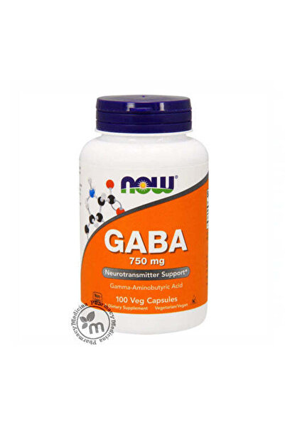 Now 750mg GABA Neurotransmitter Support Supplement - vegan, GMO free