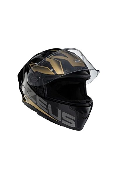 ZEUS ZS-826 BK3 Gold Kapalı Kask (Pinlock Dahil)