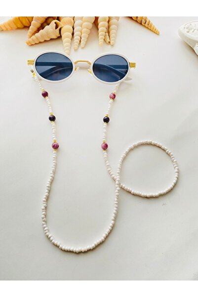 LiKESUN Ametist Natural Stone Women's Glasses Strap 70 cm