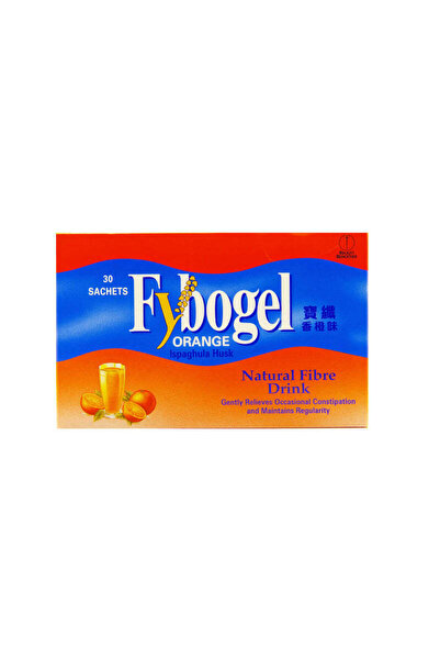 fybogel مشروب ألياف قشور الإسباغول بنكهة البرتقال