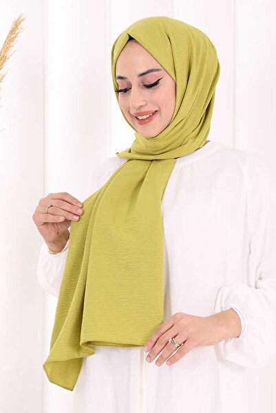 Bym Fashion 2051 Cotton Jazz Shawl Oil Green