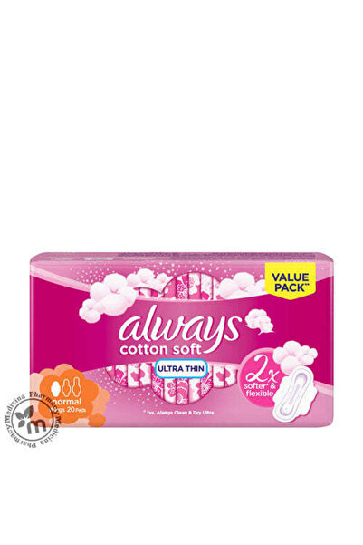 Always Cotton Soft Ultra Thin Normal Pads with Wings (Value Pack)