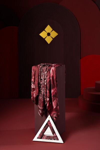 JAWEL Women's Soft Scarf Package Burgundy(Mirla-Millas-Capua)