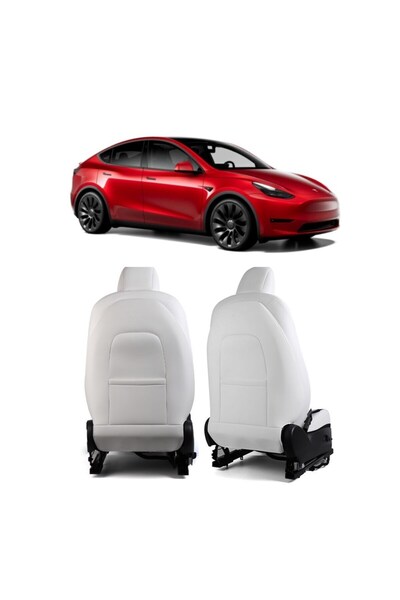 TESLA Model Y - Model 3 Ön Koltuk Arkası Koruyucu Kaplama - Sağ + Sol - 2 Ade...