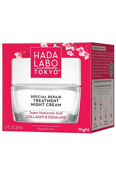 Tokyo Hada Labo Special Repairing Treatment Facial Night Cream with Super Hya...