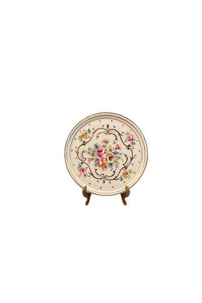 tayfuntufan antika koleksiyon صينية تقديم من البورسلين المطلي يدويًا من ماركة...