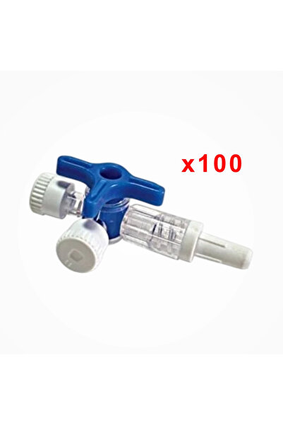 Sağlıklı Yaşam Üç Yollu Musluk Mavi 100'lü Kutu