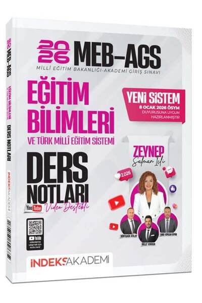 İndeks Akademi 2026 MEB-AGS Eğitim Bilimleri ve Türk Milli Eğitim Sistemi Vid...