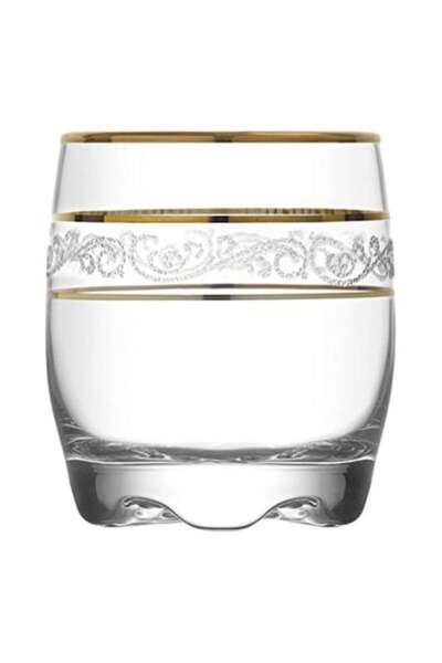 LAV Set of 6 Adora Gold Whisky Glasses, 290 ml