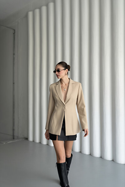 My Blog Stone Blazer Waist Jacket - 9684