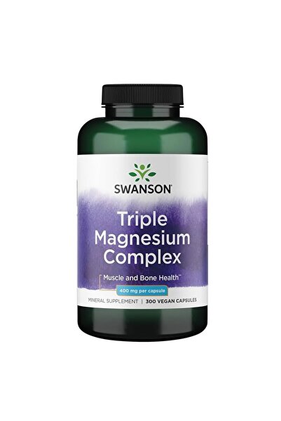 SWANSON Triple Magnesium Complex 400mg 300 Capsule,