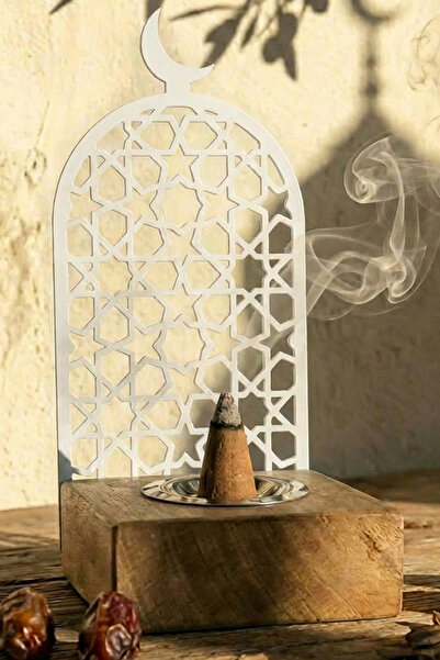 iwa concept Metal Wooden Incense Burner with Star Motif - Islamic Wall Art Ho...