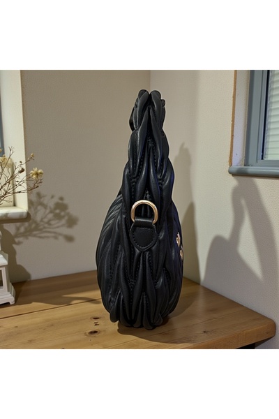 Gözde Mağazacılık Embro Pattern Mini Women's Hand Shoulder Bag