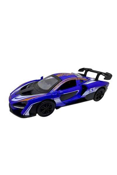 JPT Model de supermașină turnată sub presiune McLaren Blue 1:28