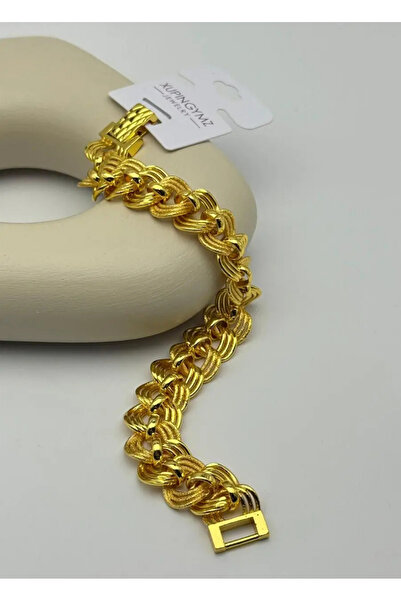 BİJU YILMAZ 22K Altın Kaplama Halkalı Samanyolu Büyük Boy Bileklik - 25-22k21