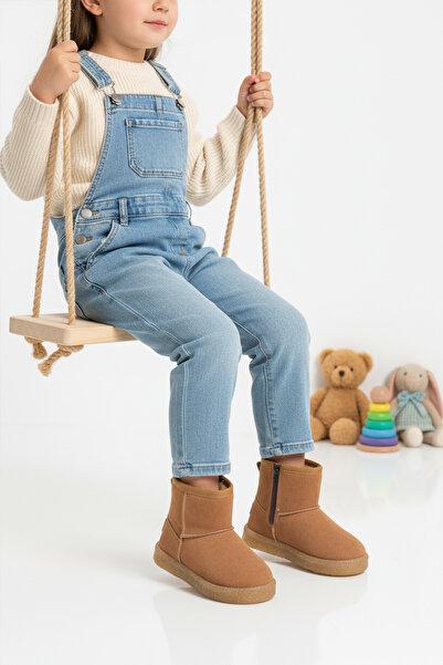 AYAKMOD Cold Resistant Girls' Boots with Sheepskin Inside 1212 P