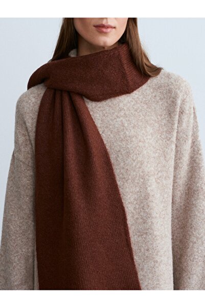 Noi Belis Women's Puffy Soft Textured Knitwear Scarf Aw25At0002