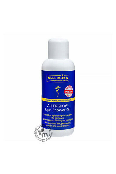 Allergika زيت استحمام ليبو مغذي ومقوي للبشرة الحساسة، والمصابة بالأكزيما، وال...