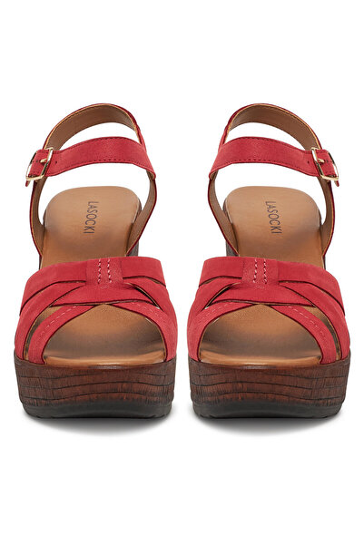 LASOCKI women's sandals red WI23-LEMONE-03