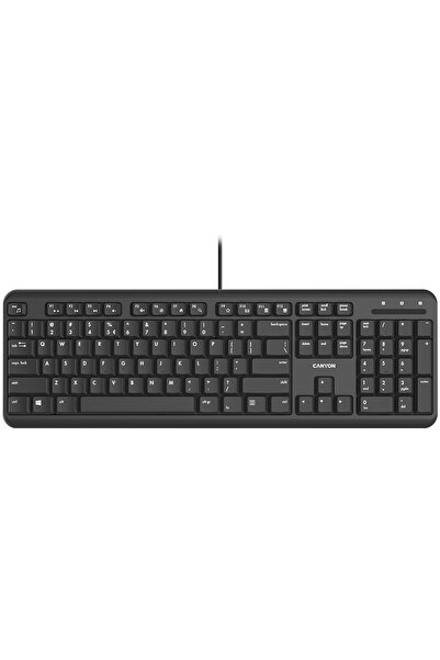Other Tastatură CANYON HKB-20 EN Velvet cu fir, neagră