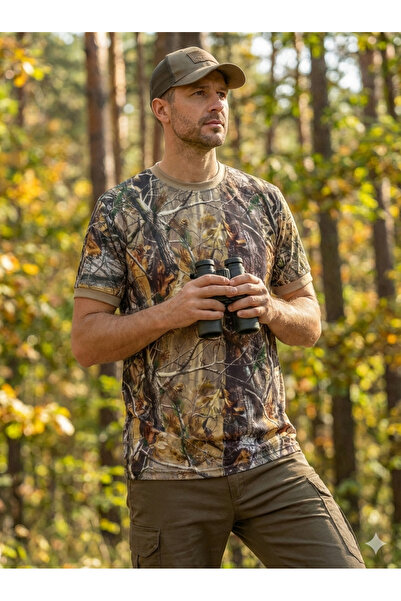 Ersav Tişört Avcı Climacool Orman Desen