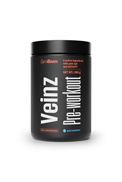 GymBeam Veinz Pre-workout, 500 g, zmeură albastră